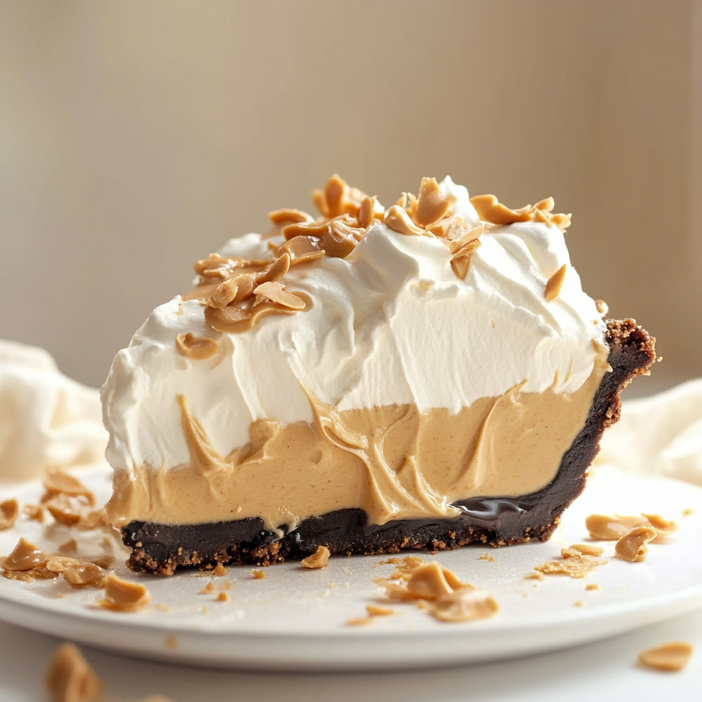 Creamy No-Bake Peanut Butter Pie