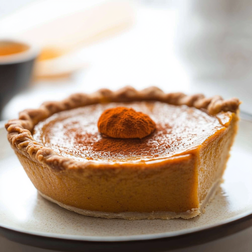 Classic Pumpkin Pie Freshly Baked