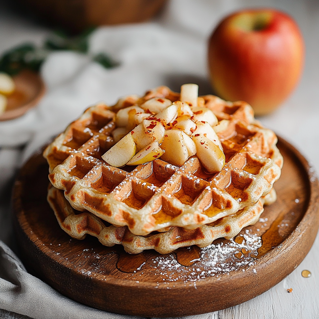 Paleo Apple Waffles