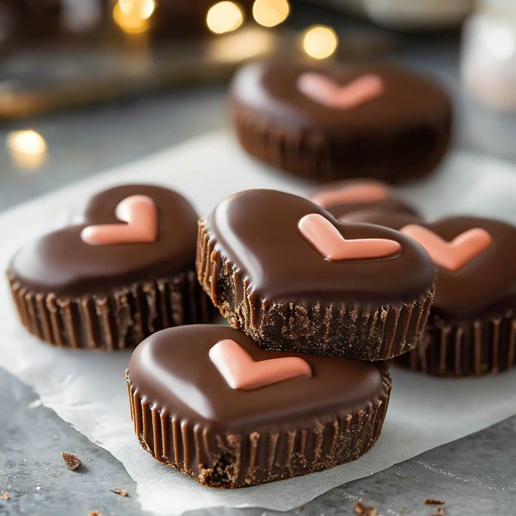 Homemade Reese's Valentine's Hearts
