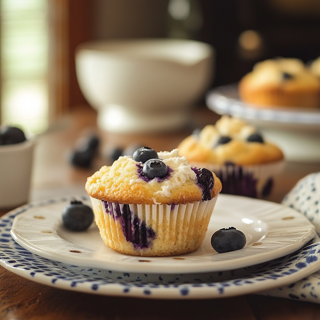 Blueberry Cream Cheese Muffins