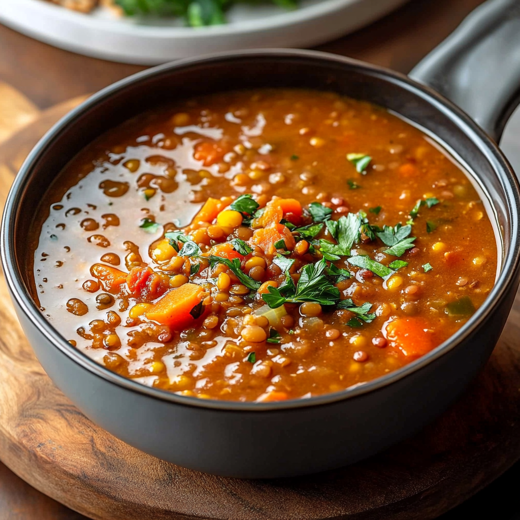 One Pot Turkey Lentil Soup