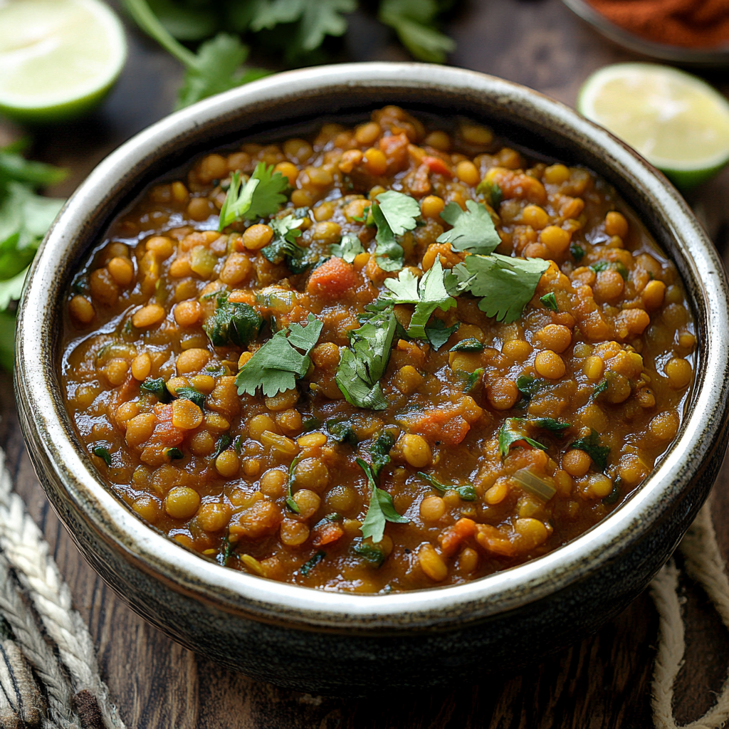 Healthy Lentil Curry Dish