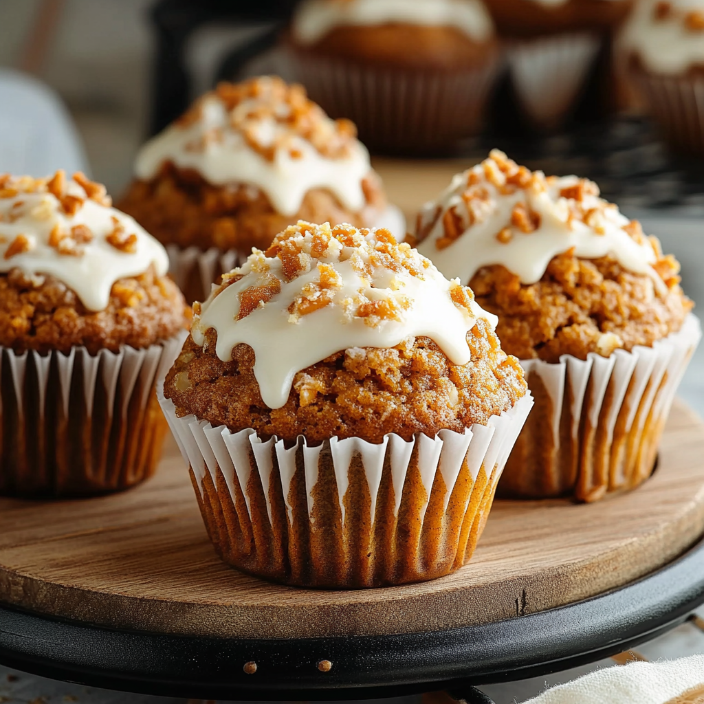 Carrot Cake Muffins Freshly Baked