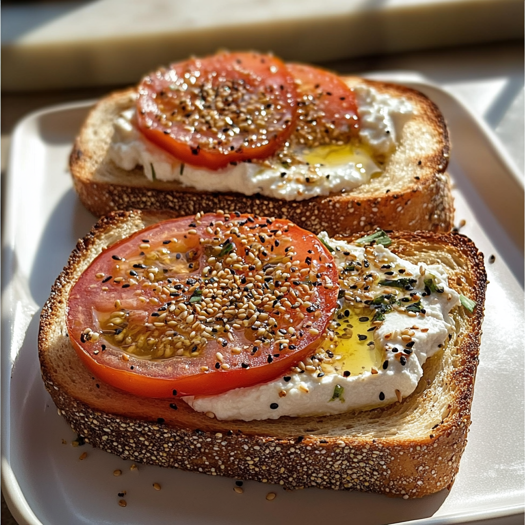 Ricotta Tomato Toast