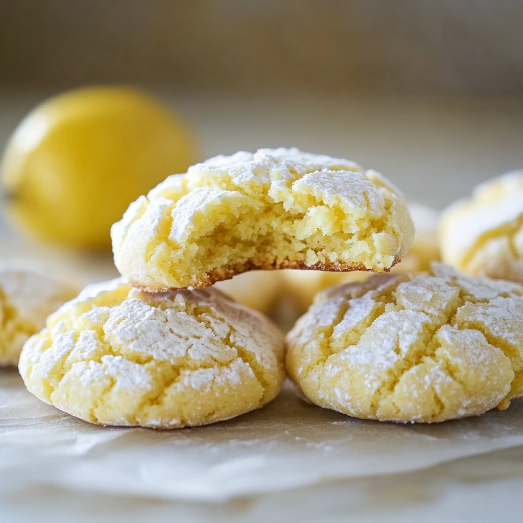 Lemon Crinkle Cookies