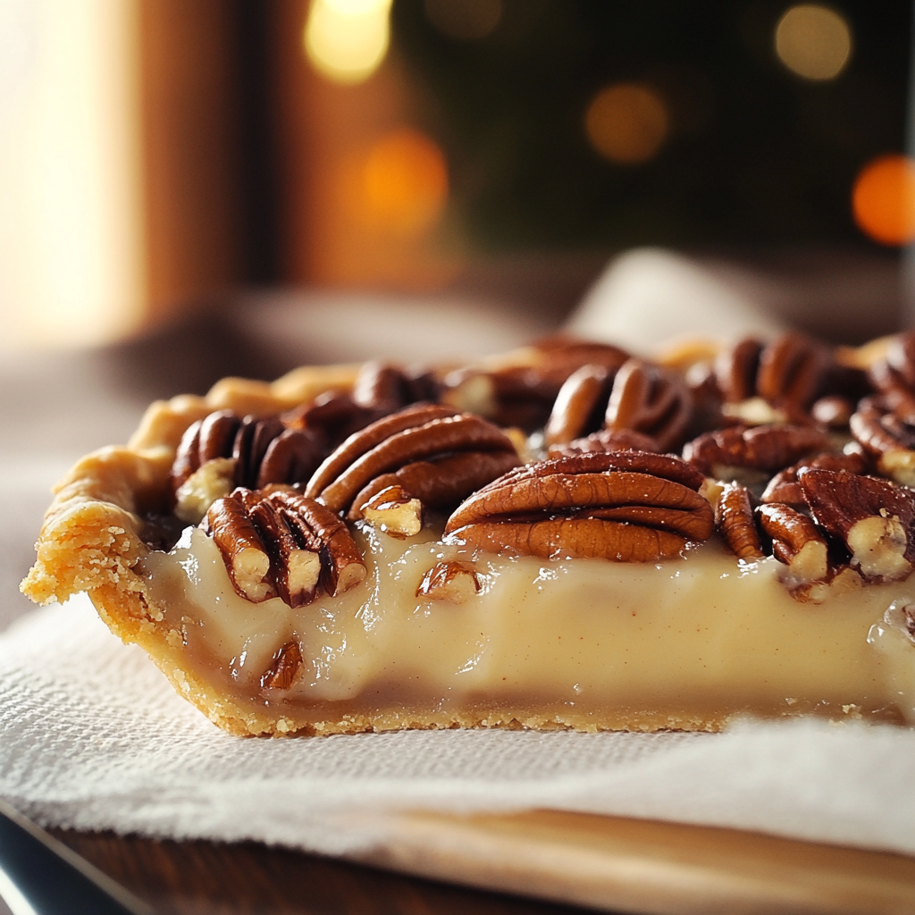 Southern Pecan Pie Slice