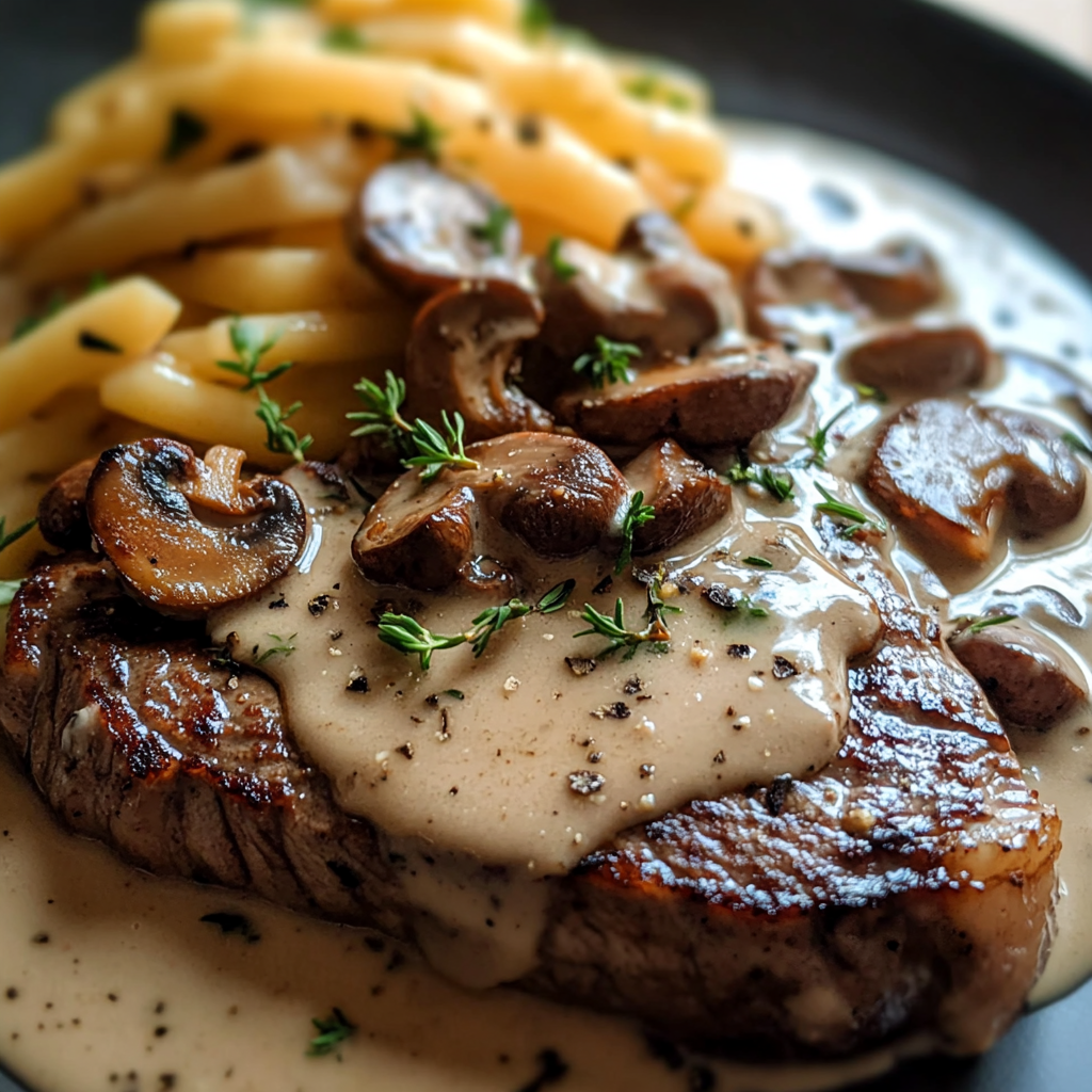 Creamy Mushroom Sauce for Steak