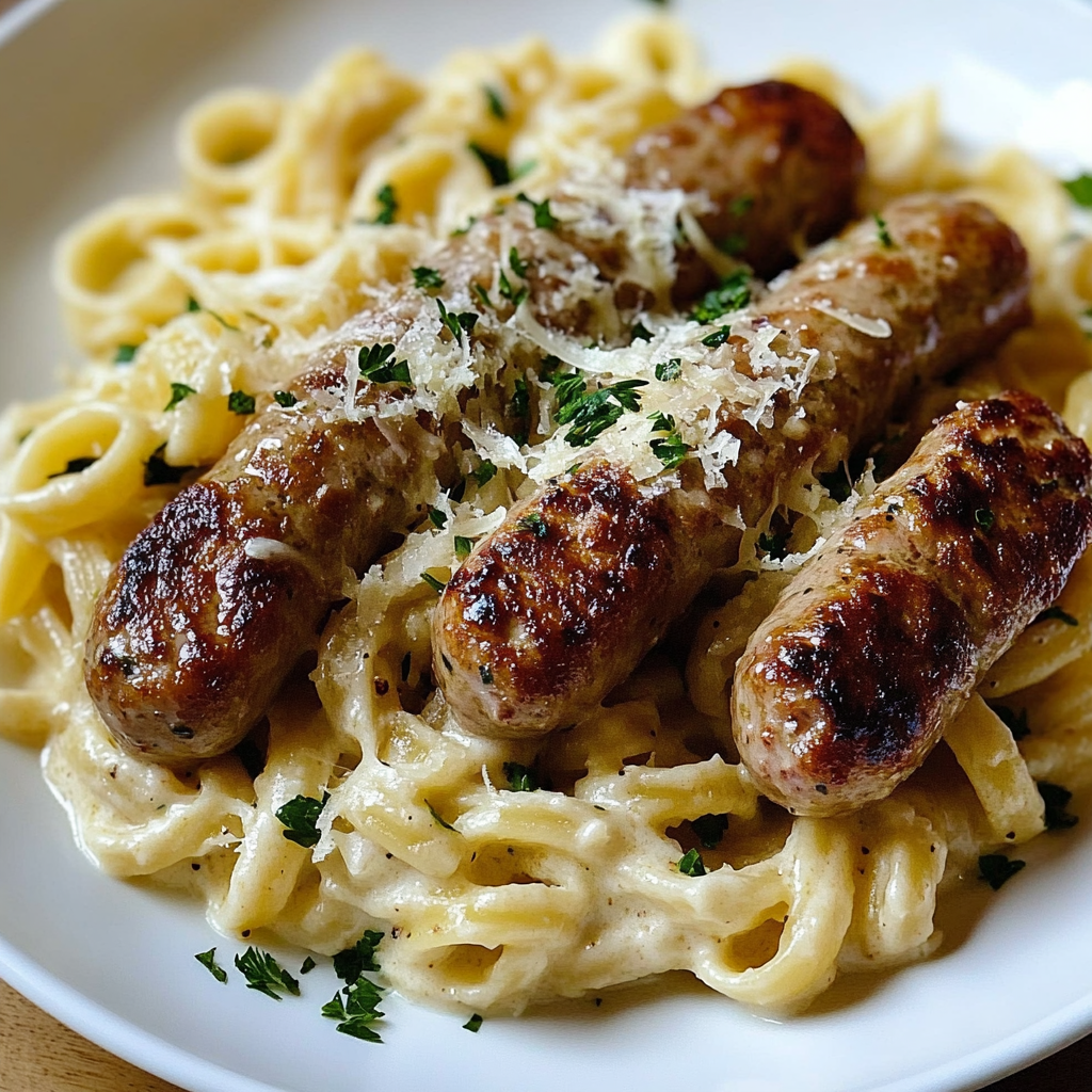 Garlic Butter Sausage Pasta