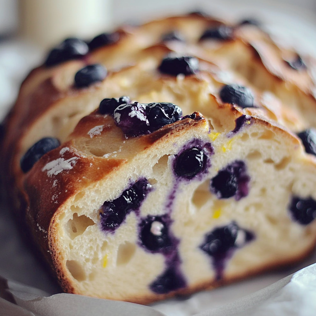 Lemon Blueberry Cream Cheese Sourdough