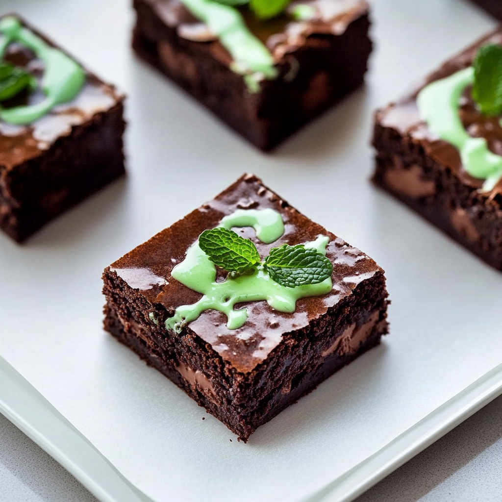 Mint Brownies Fresh and Delicious