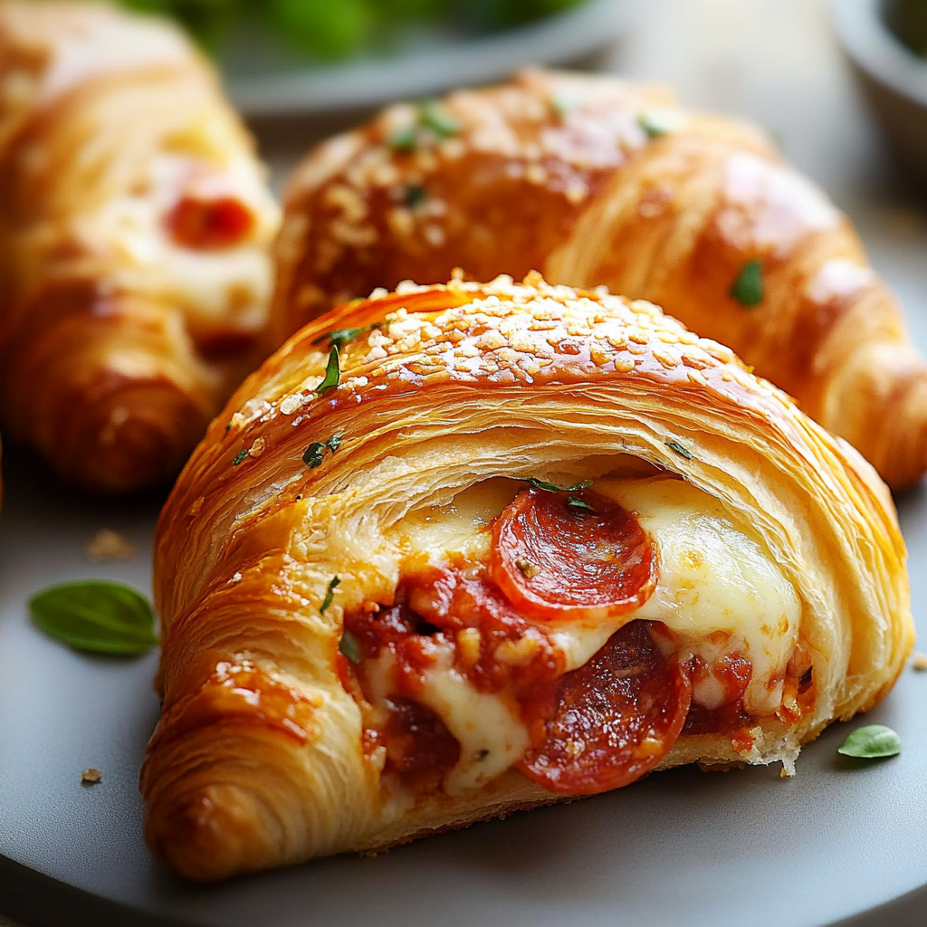 Mozzarella Pepperoni Croissant Rolls
